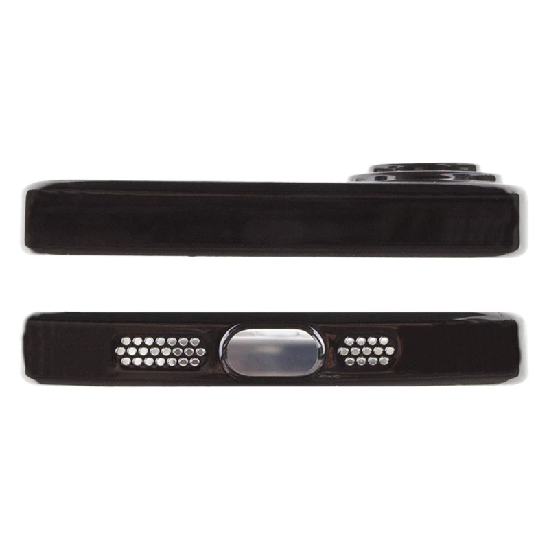 Хромовий TPU чохол з MagSafe на Apple iPhone 16 – Black. Фото 5 з 10