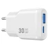 МЗП WIWU G033 Essen PD30W+QC3.0 GaN (1USB-A/1C) – White. Фото 2 з 5