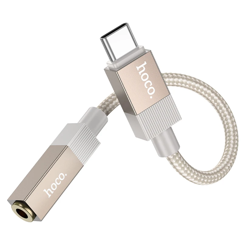 Переходник Hoco UPA32C Type-C to 3.5mm – Gold. Фото 4 из 4