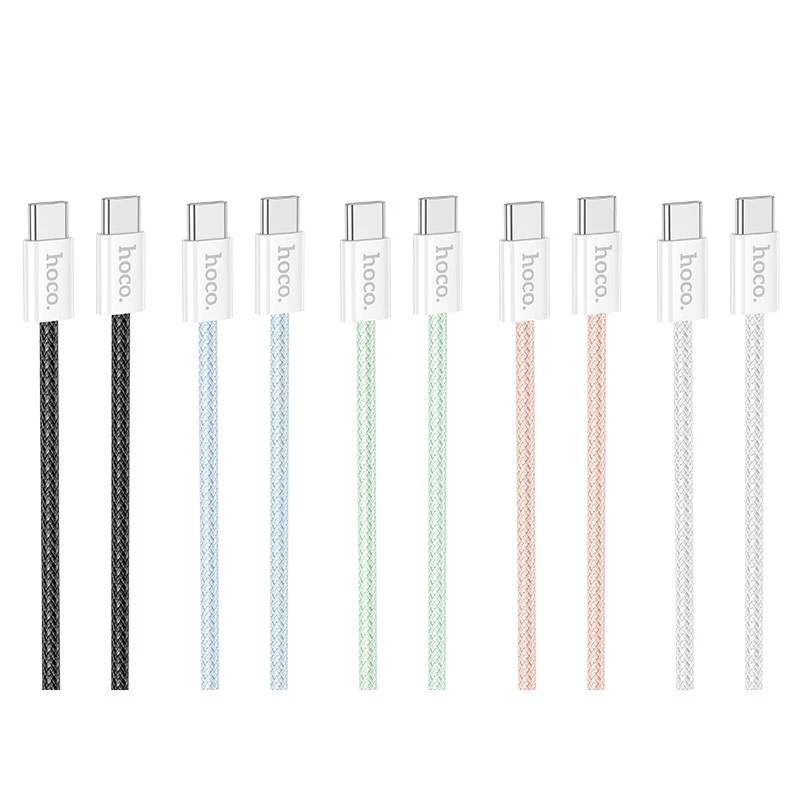 Дата кабель Hoco X104 Source 60W Type-C to Type-C (1m) фото 1 з 2