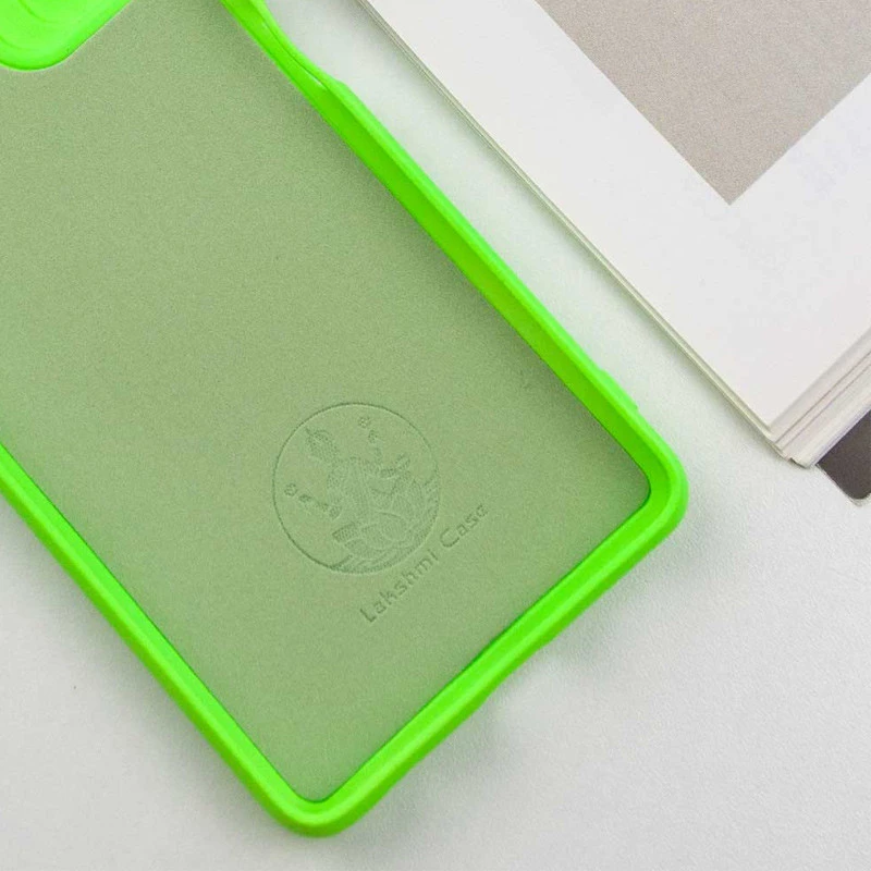 Чохол Silicone Case Lakshmi з закритою камерою на Xiaomi Redmi 10 – Салатовий / Neon Green. Фото 4 з 6
