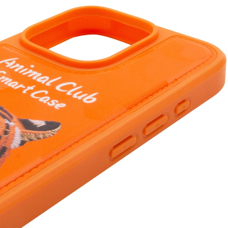 TPU+PC чохол Animal Club для Apple iPhone 16 Pro – Hermes Orange. Фото 5 з 7
