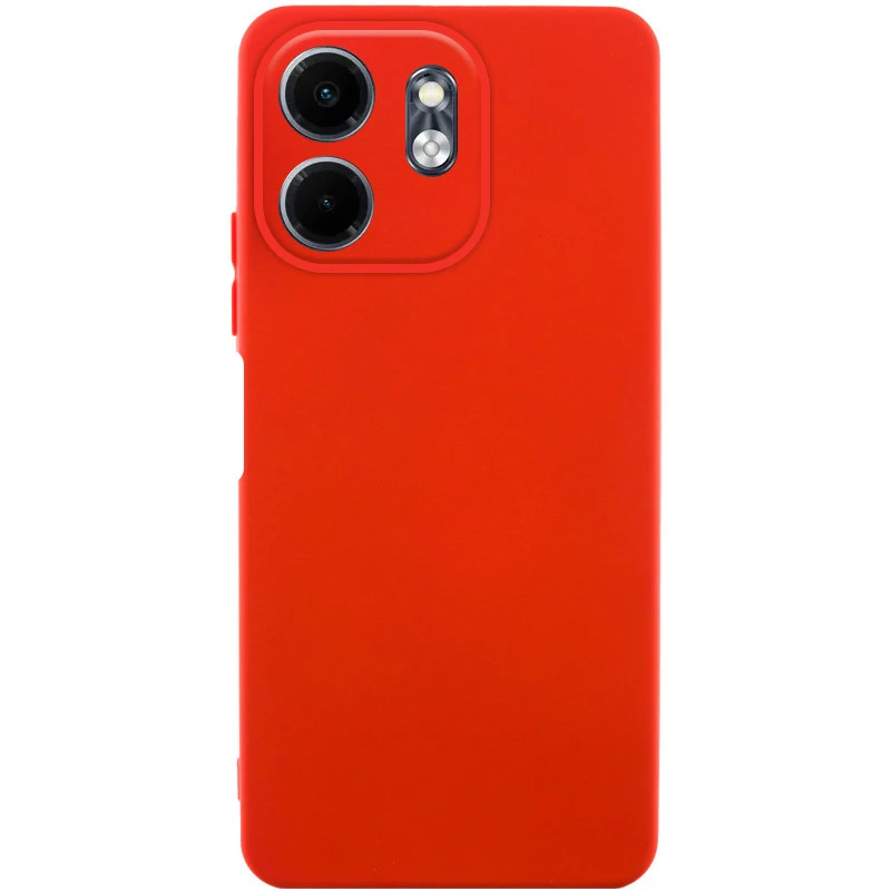 Кольоровий силіконовий чохол GETMAN із закритою камерою для Infinix Smart 9 4G / Hot 50i – Червоний / Red. Фото 1 з 1