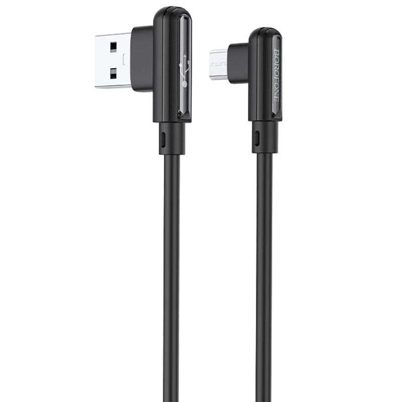 

Дата кабель Borofone BX58 Lucky USB to MicroUSB (1m) (Черный), Чорний