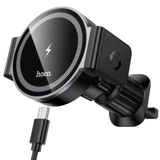Автотримач з БЗП Hoco HW35 Power 15W (air outlet) фото 1 з 5