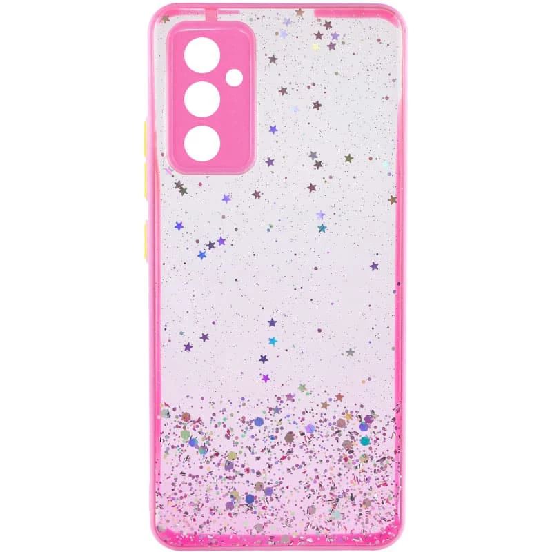 

Чехол с блестками и защитой камеры для Samsung Galaxy A05s (Розовый), Рожевий