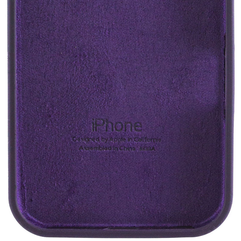 Чохол Silicone Case з закритим низом на Apple iPhone 16e (6.1") – Фіолетовий / Elderberry. Фото 6 з 6