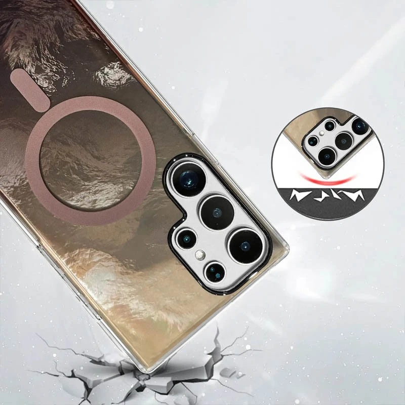 Силиконовый чехол Shiny Mountain (MagFit) для Samsung Galaxy S26 Ultra – Chocolate. Фото 6 из 6