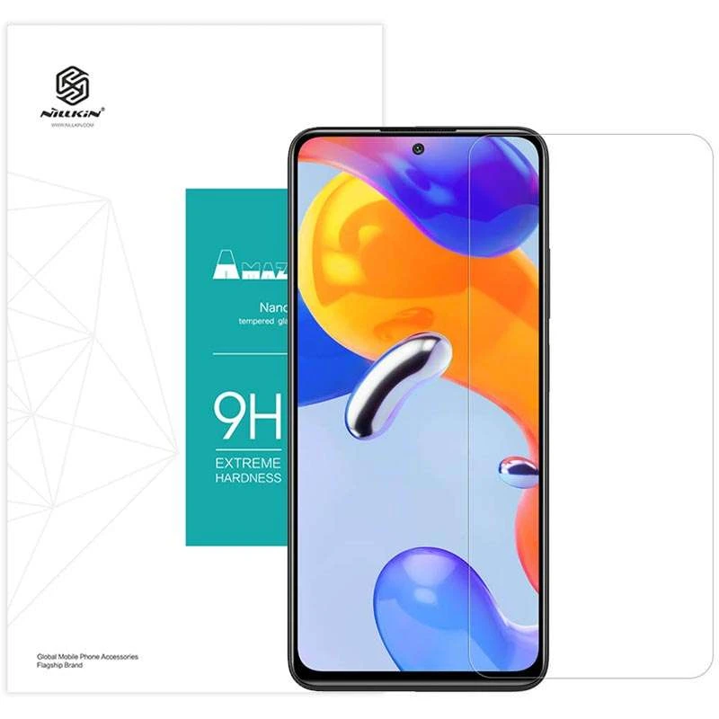 

Защитное стекло Nillkin (H) для Xiaomi Redmi Note 11 Pro 4G/5G (Прозрачный), Прозорий