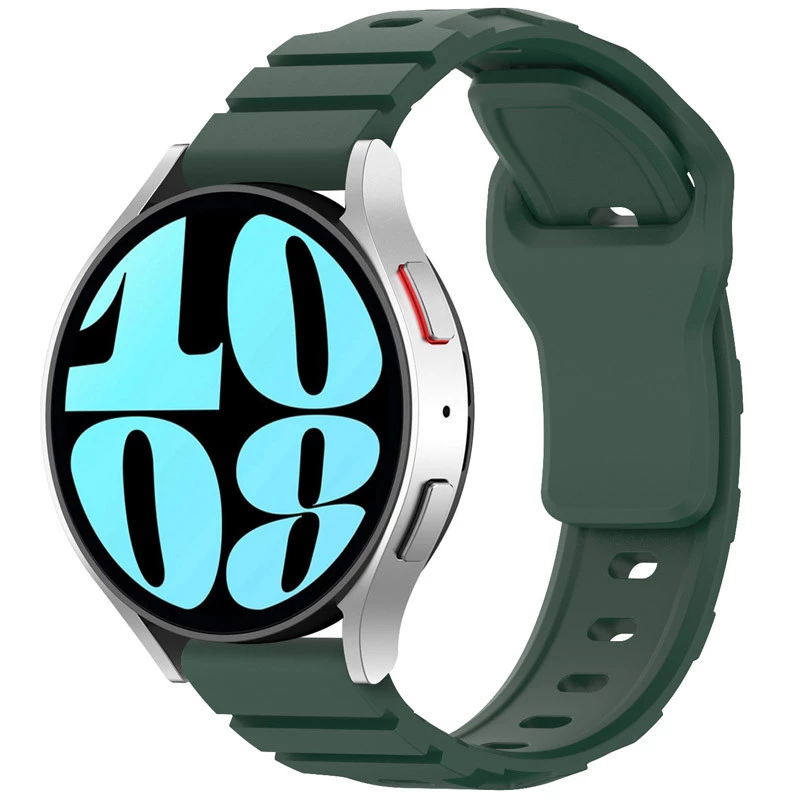 Силіконовий ремінець Defense для Smart Watch 20mm – Pine green. Фото 1 з 3