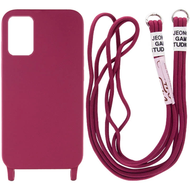 

Чохол Cord case з кольоровим ремінцем на Samsung Galaxy S22 (Червоний / Rose Red)