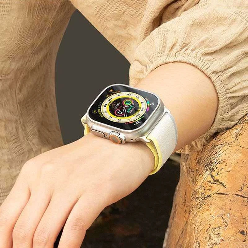 Ремешок Hoco WA14 Original series Apple watch (38/40/41mm) – Yellow with White. Фото 6 из 6