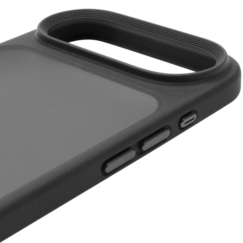 TPU+PC с металлическими кнопками для Apple iPhone 17 Air (6.5") – Черный / Black. Фото 6 из 7