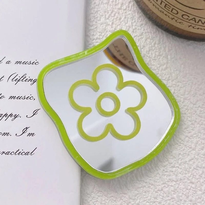 Тримач для телефону Popsocket Mirror is fun – Green flower. Фото 2 з 3
