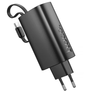 Портативний ЗП Power Bank Hoco J148 Handy PD20W with cable 5000 mAh фото 1 з 4