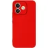 Кольоровий силіконовий чохол GETMAN із закритою камерою для Xiaomi Redmi Note 17 Pro – Червоний / Dark Red. Фото 1 з 1