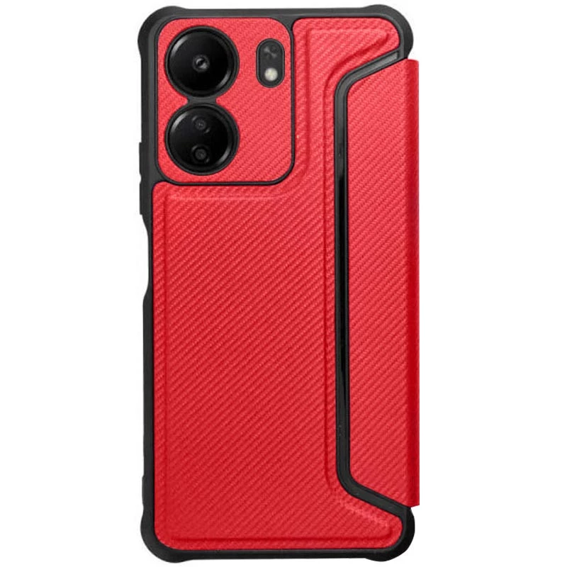 Чохол книжка GETMAN з підставкою на Xiaomi Redmi 13C – Red. Фото 2 з 5