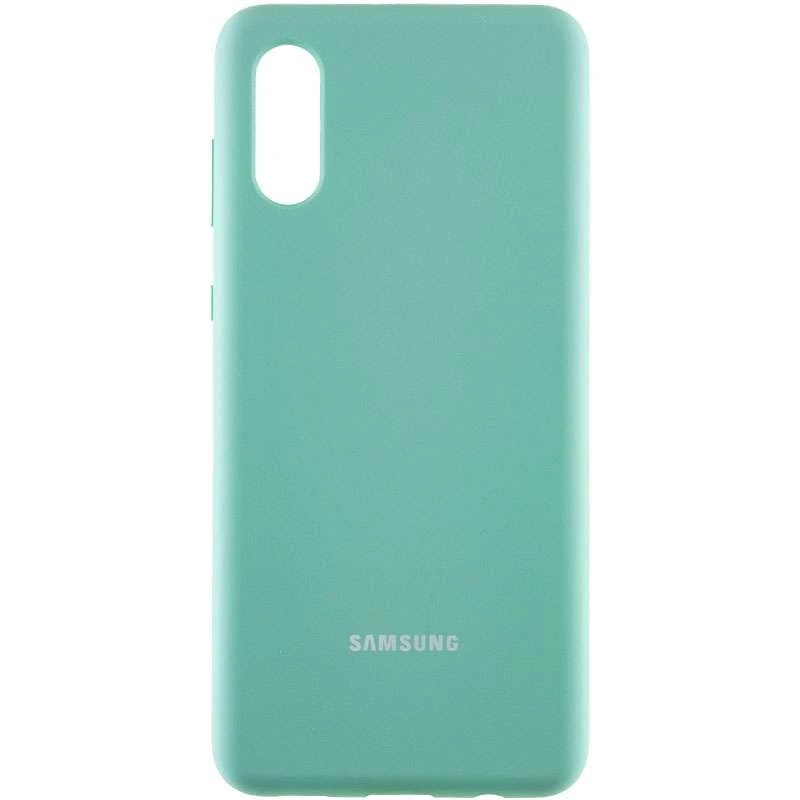 

Чехол Silicone Case с закрытым низом для Samsung Galaxy A02 (Бирюзовый / Ice Blue), Бірюзовий / ice blue