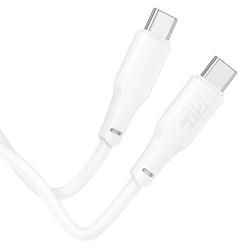 Дата кабель Hoco X93 Force Type-C to Type-C 100W (1m) – White. Фото 3 из 6