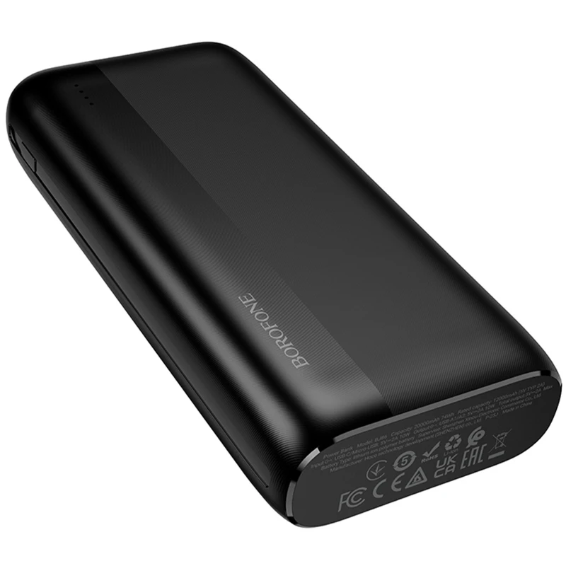 Портативний ЗП Power Bank Borofone BJ86 Victoria 20000 mAh – Black. Фото 4 з 6