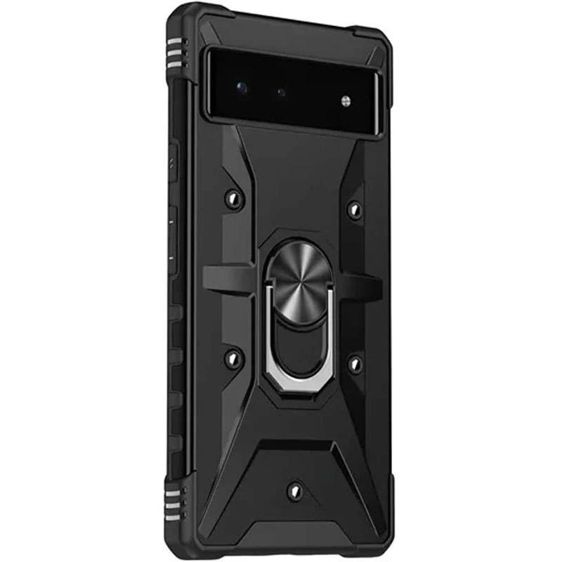

Ударостойкий чехол Pathfinder с кольцом для Google Pixel 6 (Черный / Black), Чорний / black