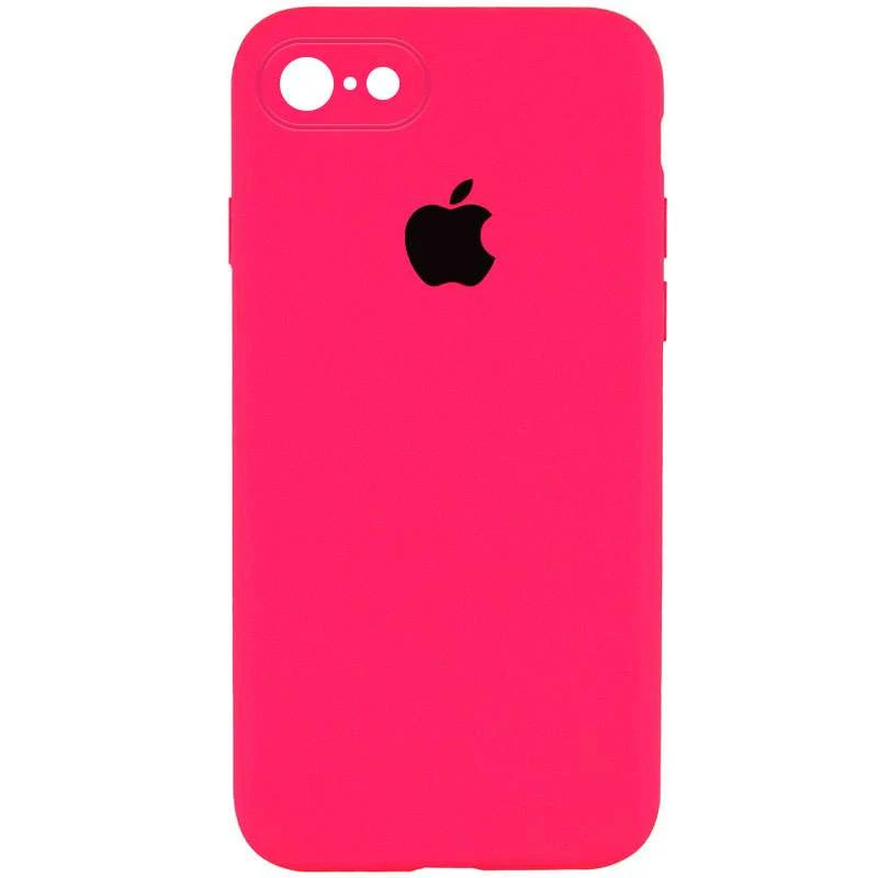 

Чехол Silicone Case Square с защитой камеры для Apple iPhone 6/6s (4.7") (Розовый / Barbie pink), Рожевий / barbie pink