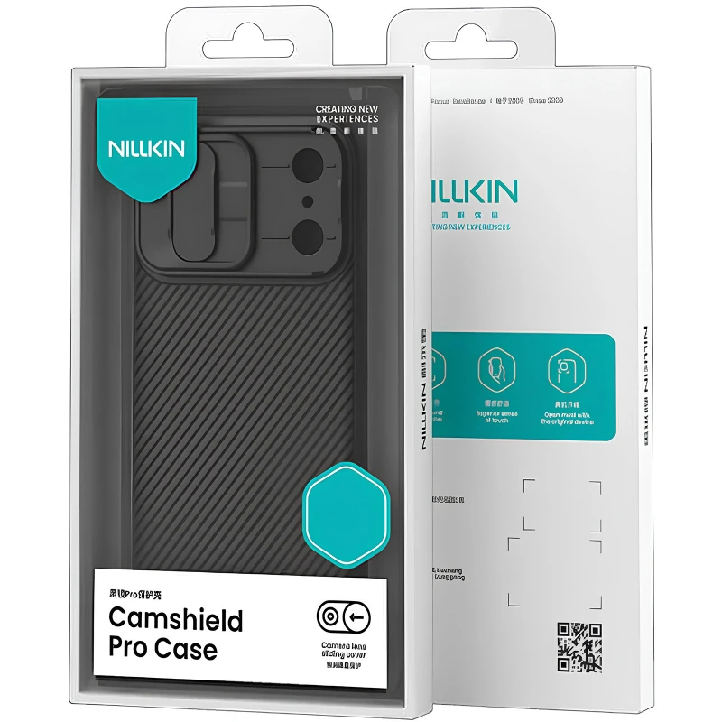 Карбоновая накладка Nillkin Pro со шторкой для камеры для Apple iPhone 17 Pro (6.3") – Black. Фото 8 из 9