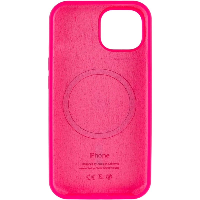 Чохол Silicone Armor Max with MagSafe для Apple iPhone 15 Plus (6.7") – Рожевий / Barbie pink. Фото 4 з 6