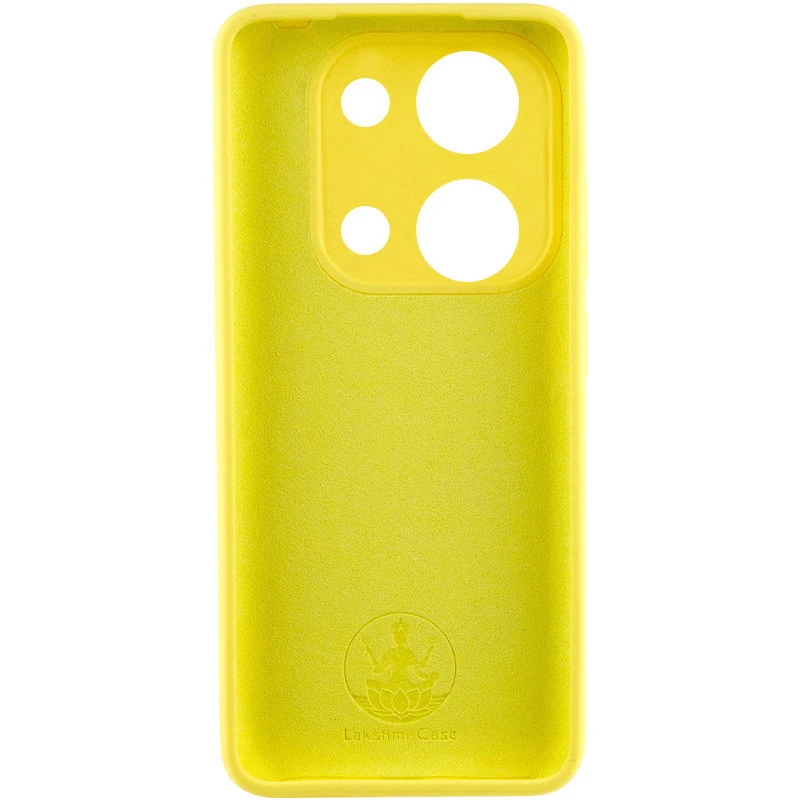 Чохол Silicone Case Lakshmi Premium із закритою камерою для Xiaomi Redmi Note 13 4G – Жовтий / Yellow. Фото 2 з 3