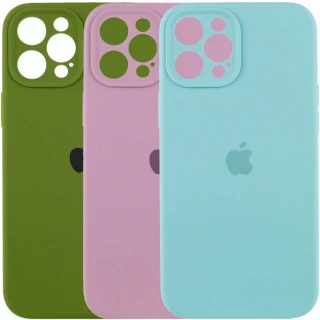Чехол Silicone Case с защитой камеры для Apple iPhone 12 Pro Max (6.7")