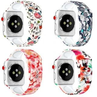 Силиконовый ремешок с рисунком для Apple watch 38mm / 40mm фото 1 из 1