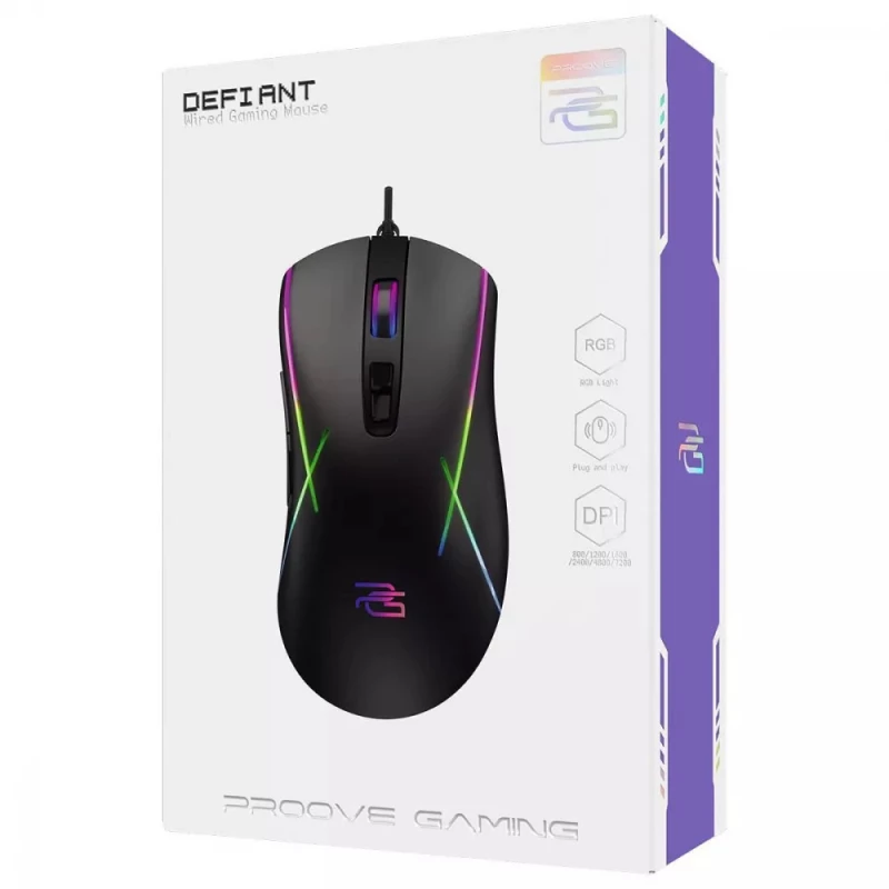 Провідна миша Proove Gaming Defiant – Black. Фото 3 з 3