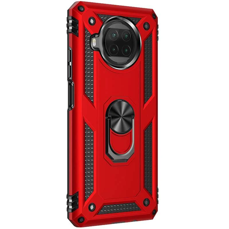 Протиударний чохол Serge Ring з кільцем на Xiaomi Mi 10T Lite / Redmi Note 9 Pro 5G – Червоний. Фото 8 з 8