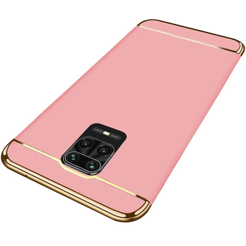 

Пластикова накладка з хромом на Xiaomi Redmi Note 9s / Note 9 Pro / Note 9 Pro Max (Rose Gold)