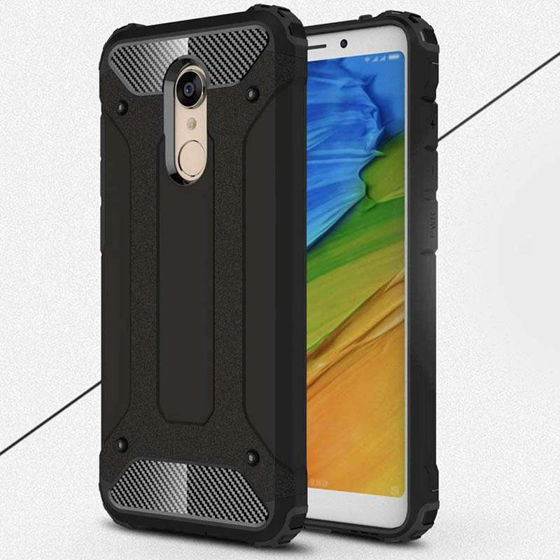 

Противоударный чехол с усиленными углами Immortal для Xiaomi Redmi 5 Plus / Redmi Note 5 (Single Camera) (Черный), Чорний