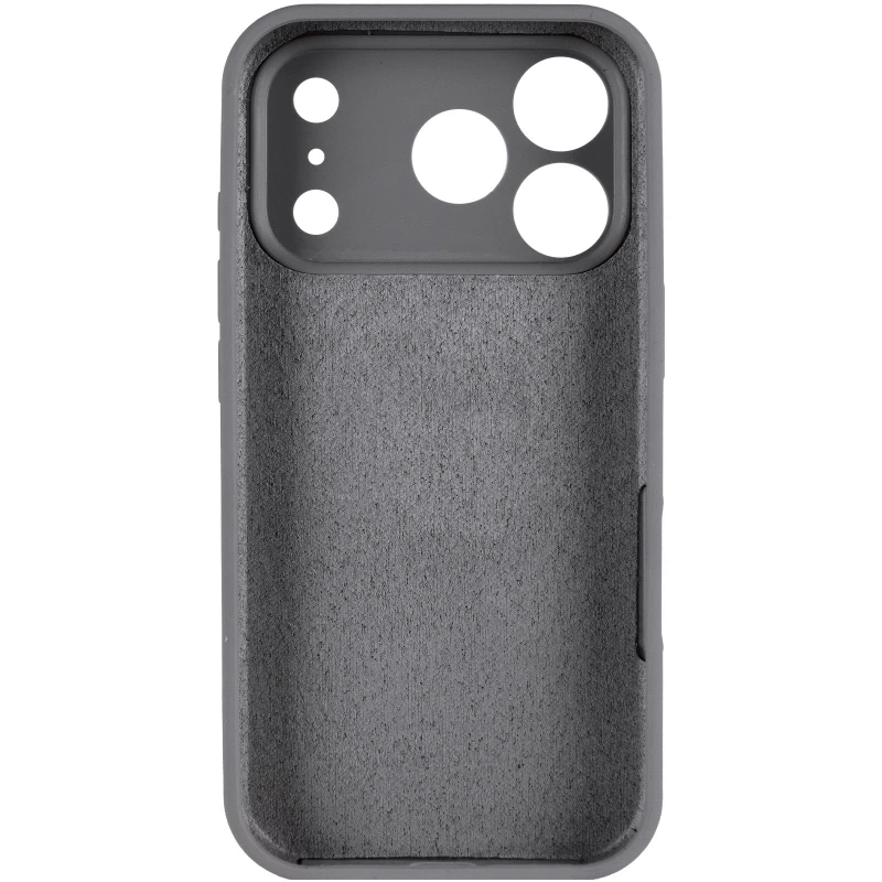 Чехол Silk Full Camera Protective (AA) NO LOGO для Apple iPhone 17 Pro (6.3") – Серый / Dark Gray. Фото 6 из 9