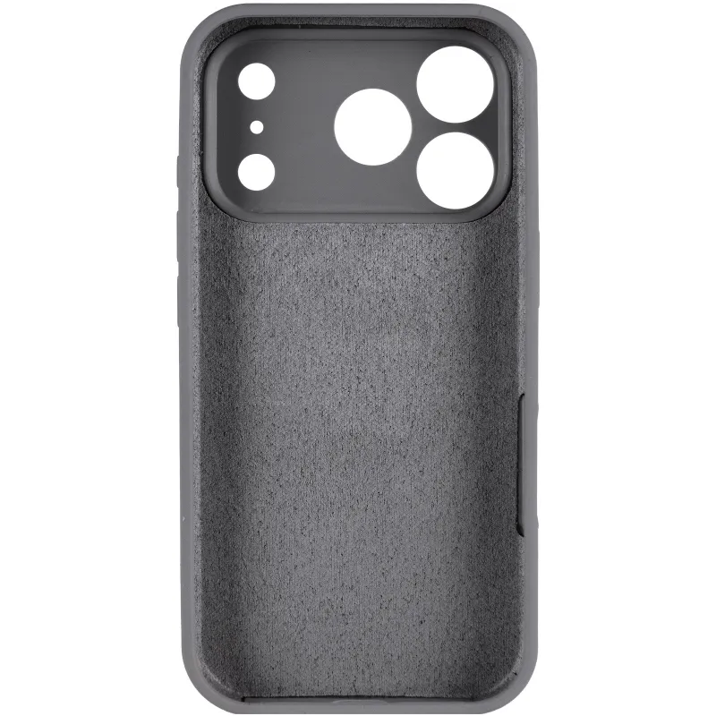 Чехол Silk Full Camera Protective (AA) NO LOGO для Apple iPhone 17 Pro Max (6.9") – Серый / Dark Gray. Фото 3 из 5
