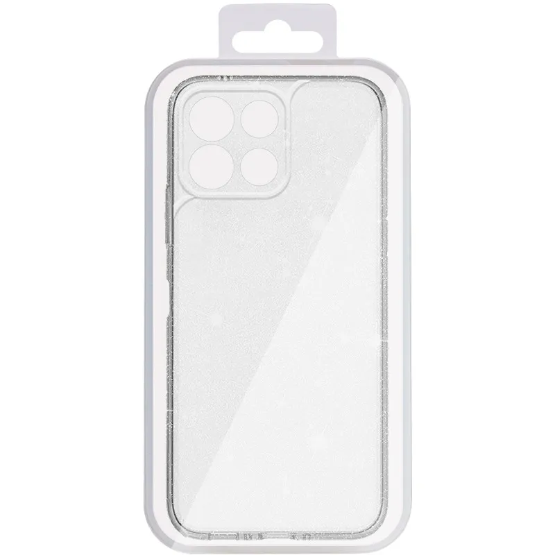 Блискучий силіконовий чохол на Motorola Moto G57 Power – Clear. Фото 3 з 3