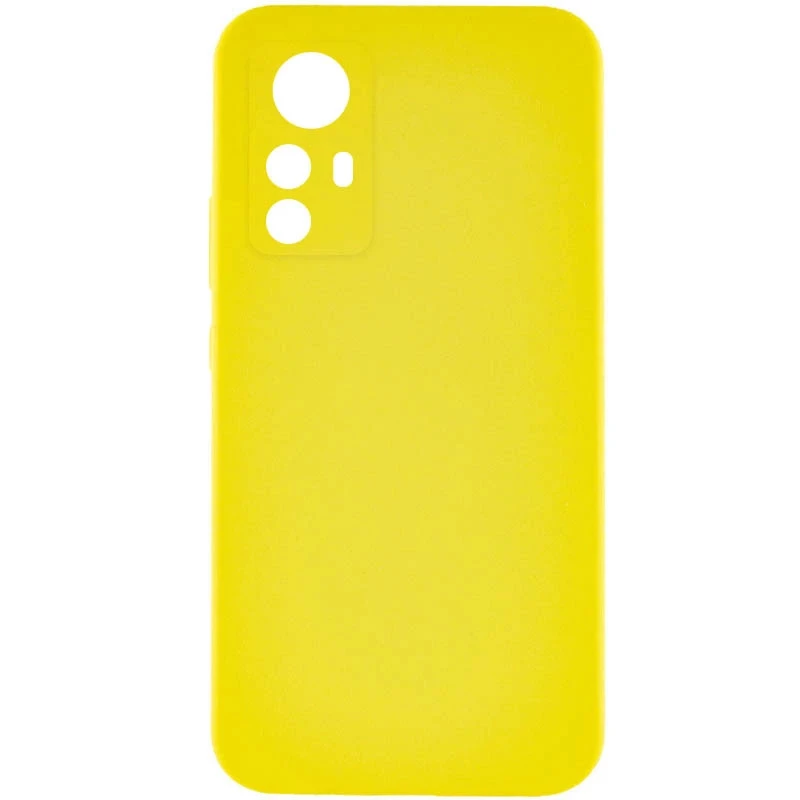 Кольоровий силіконовий чохол GETMAN із закритою камерою для Xiaomi Redmi Note 12S – Жовтий / Flash. Фото 1 з 3
