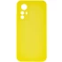 Кольоровий силіконовий чохол GETMAN із закритою камерою для Xiaomi Redmi Note 12S – Жовтий / Flash. Фото 1 з 3