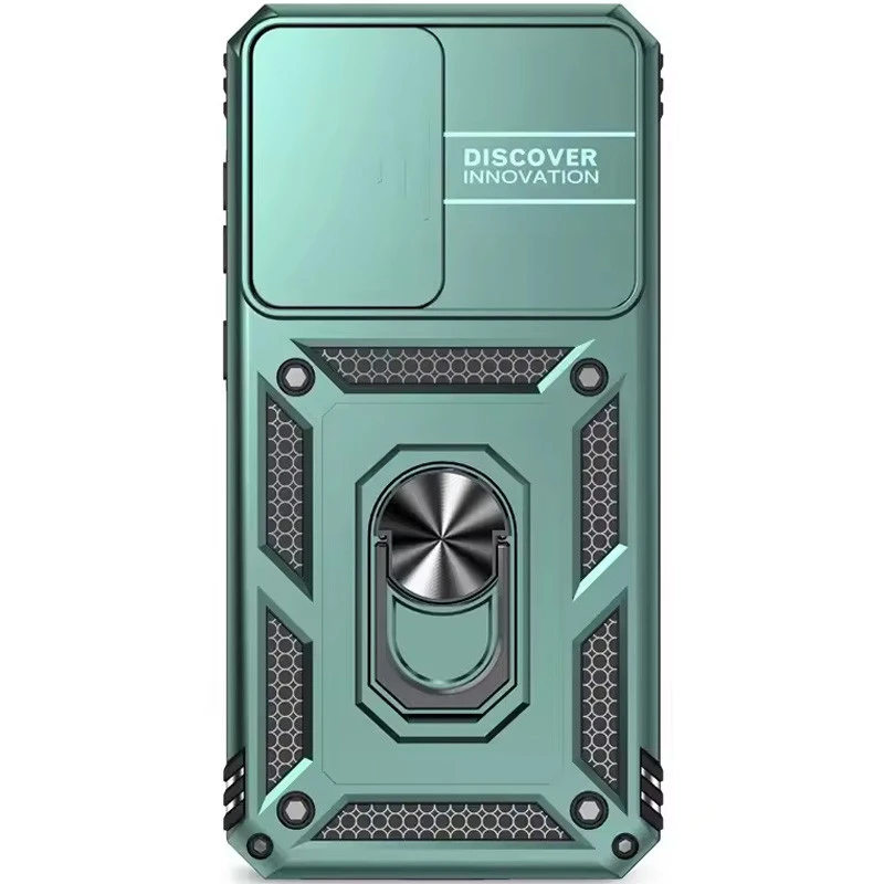 Протиударний чохол Serge Ring з кільцем на Samsung Galaxy A57 5G – Зелений. Фото 4 з 4