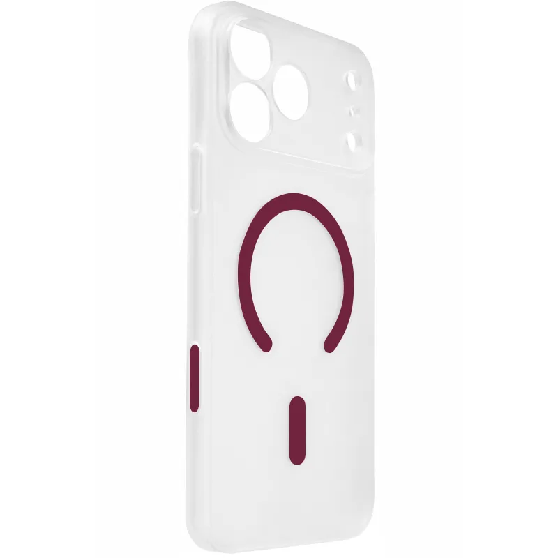 Чехол PC Slim Matte with Magnetic Fit (camera button) для Apple iPhone 18 Pro – Dark Cherry. Фото 1 из 2
