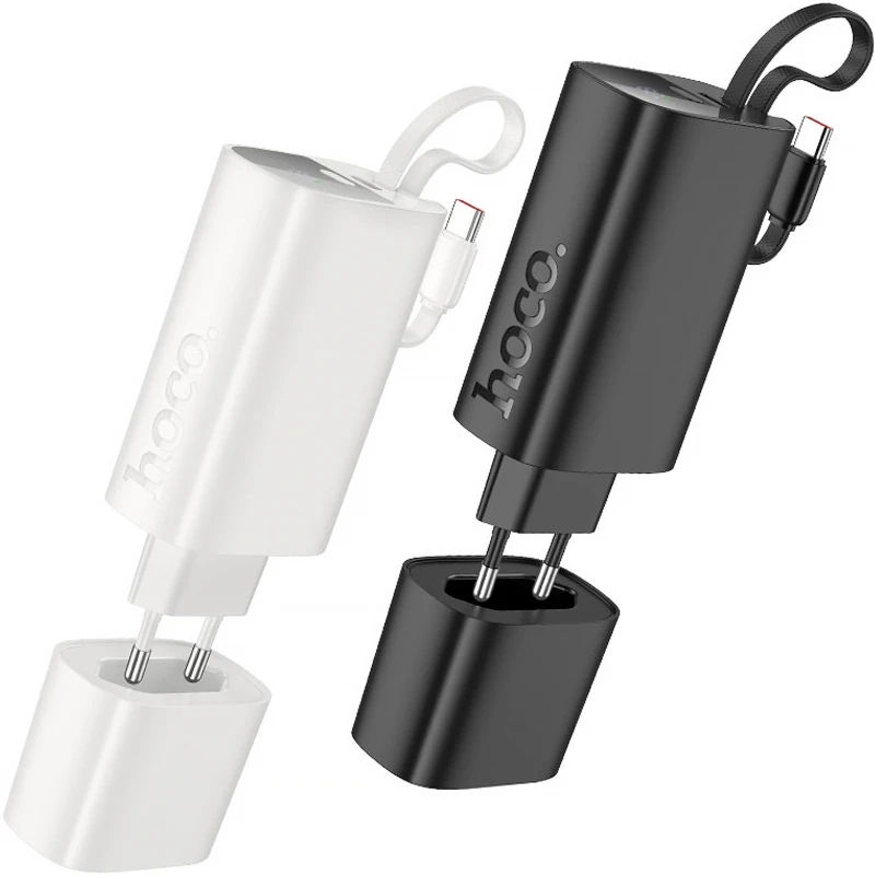 Портативний ЗП Power Bank Hoco J148 Handy PD20W with cable 5000 mAh фото 1 з 1