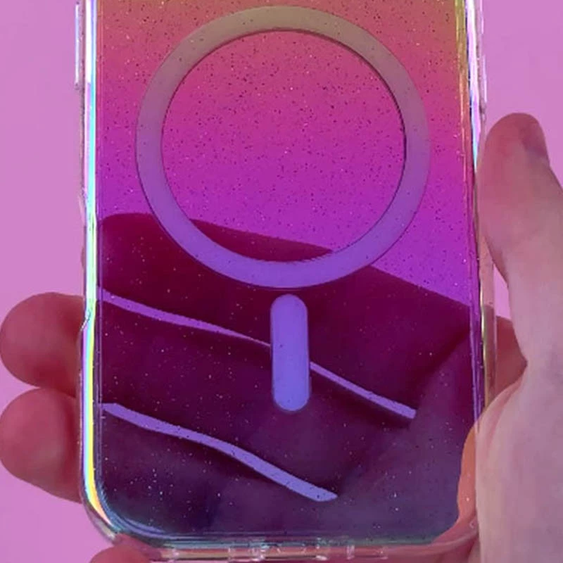 Чехол с блестками и MagSafe на Apple iPhone 17e (6.1") – Chroma+Glitter. Фото 6 из 7