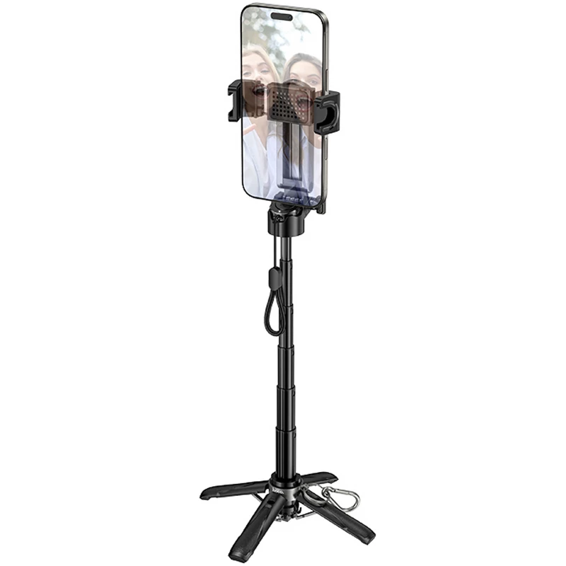 Монопод для селфи Hoco K27 Magic portable mini – Black. Фото 2 из 7