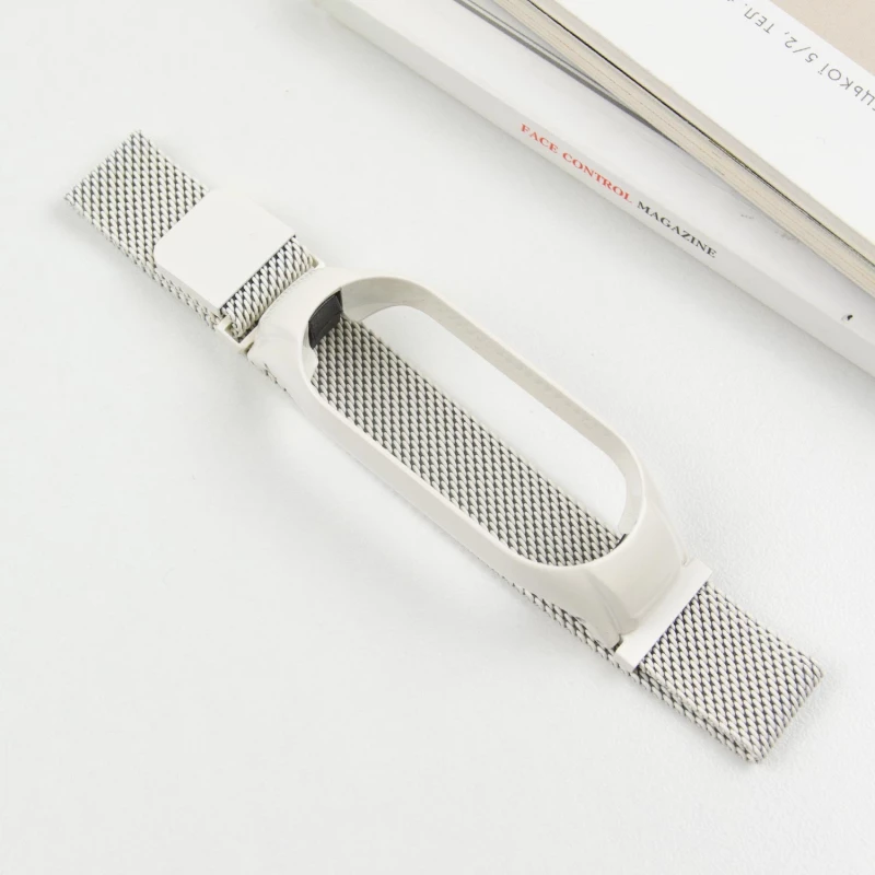 Ремінець Milanese Loop Design для Xiaomi Mi Band 7 – White. Фото 3 з 7