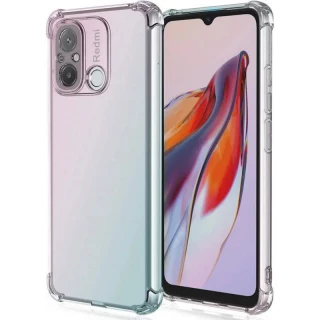 Ультратонкий силіконовий чохол GETMAN з критими бортами та камерою для Xiaomi Redmi 12C / Poco C55 фото 1 з 7