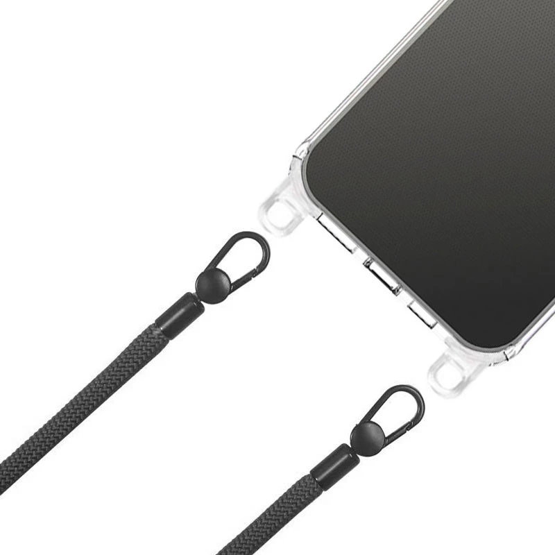 Прозрачный силиконовый чехол с ремешком для Apple iPhone 14 Pro Max (6.7") фото 10 из 12