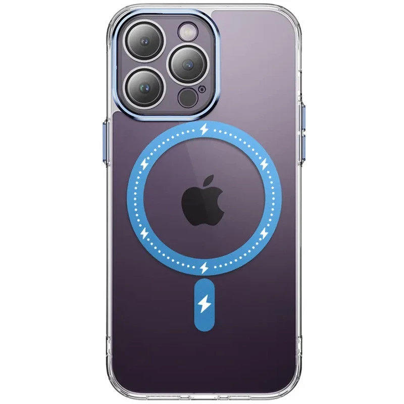 

TPU+PC з кольоровими металевими кнопками та MagSafe на Apple iPhone 13 Pro (6.1") (Blue)