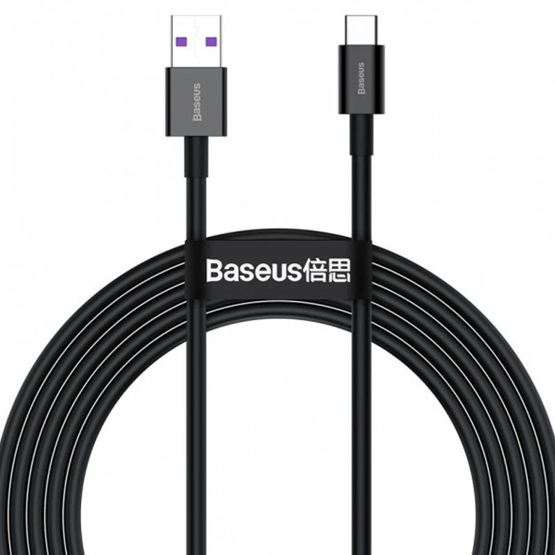 Дата кабель Baseus Superior Series Fast Charging USB to Type-C PD 66W (1m) (CATYS) – Черный. Фото 1 из 3